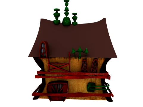 Cartoon house 3D Model