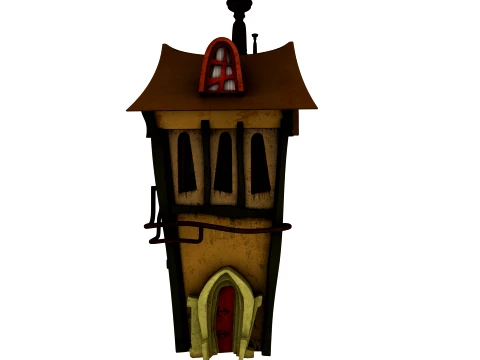 Cartoon house Model 3D