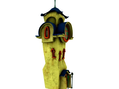 Cartoon house 3D Model