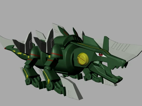 Mechanical Wolf 3D Model