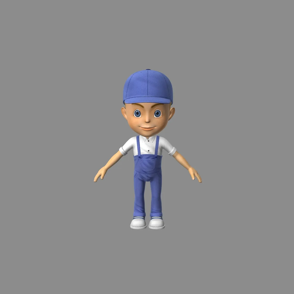 Little boy 3D Model .c4d .max .obj .3ds .fbx .stl .blend