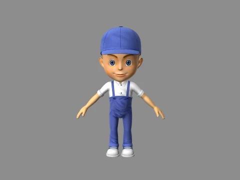 Little boy 3D Model
