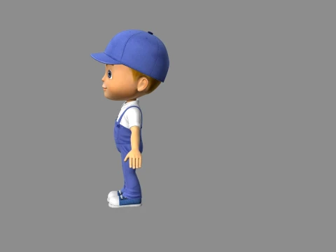 Little boy 3D Model