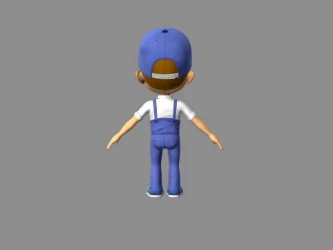 Little boy 3D Model