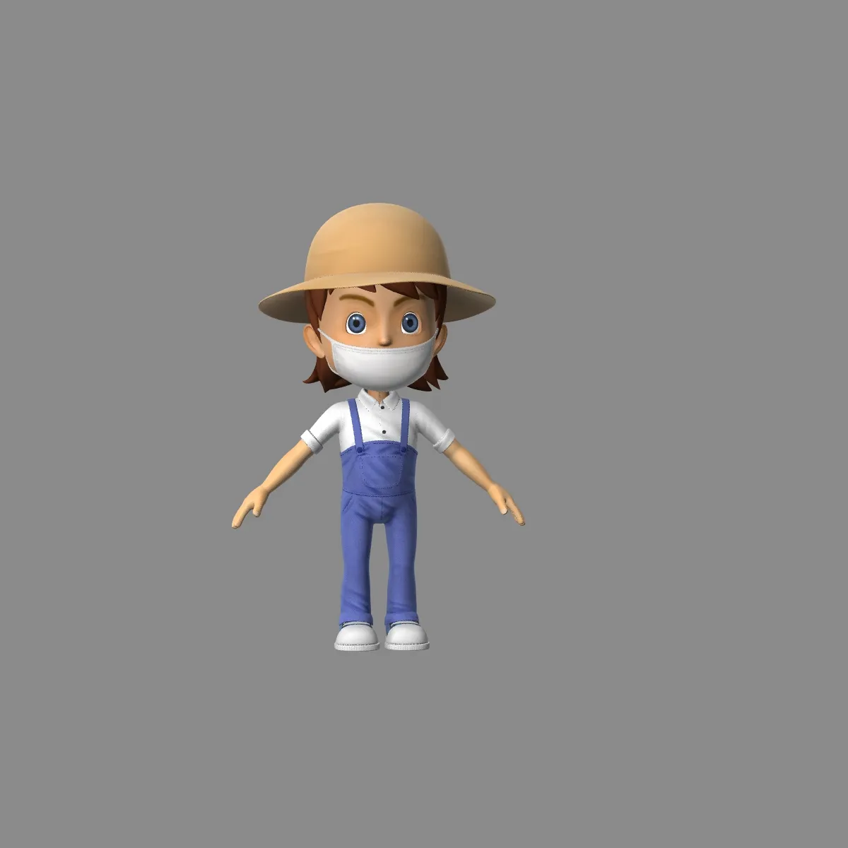 Little boy 3D Model .c4d .max .obj .3ds .fbx .stl .blend