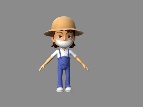 Little boy 3D Model