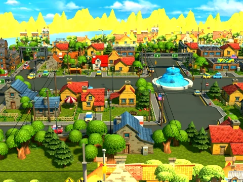 Small town 3D Model