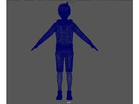 Cartoon boy 3D Model