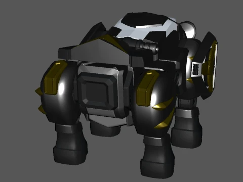 Mech Armor 3D Model