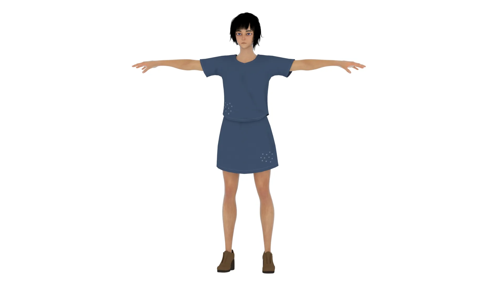 Cartoon boy 3D Model .c4d .max .obj .3ds .fbx .stl .blend 