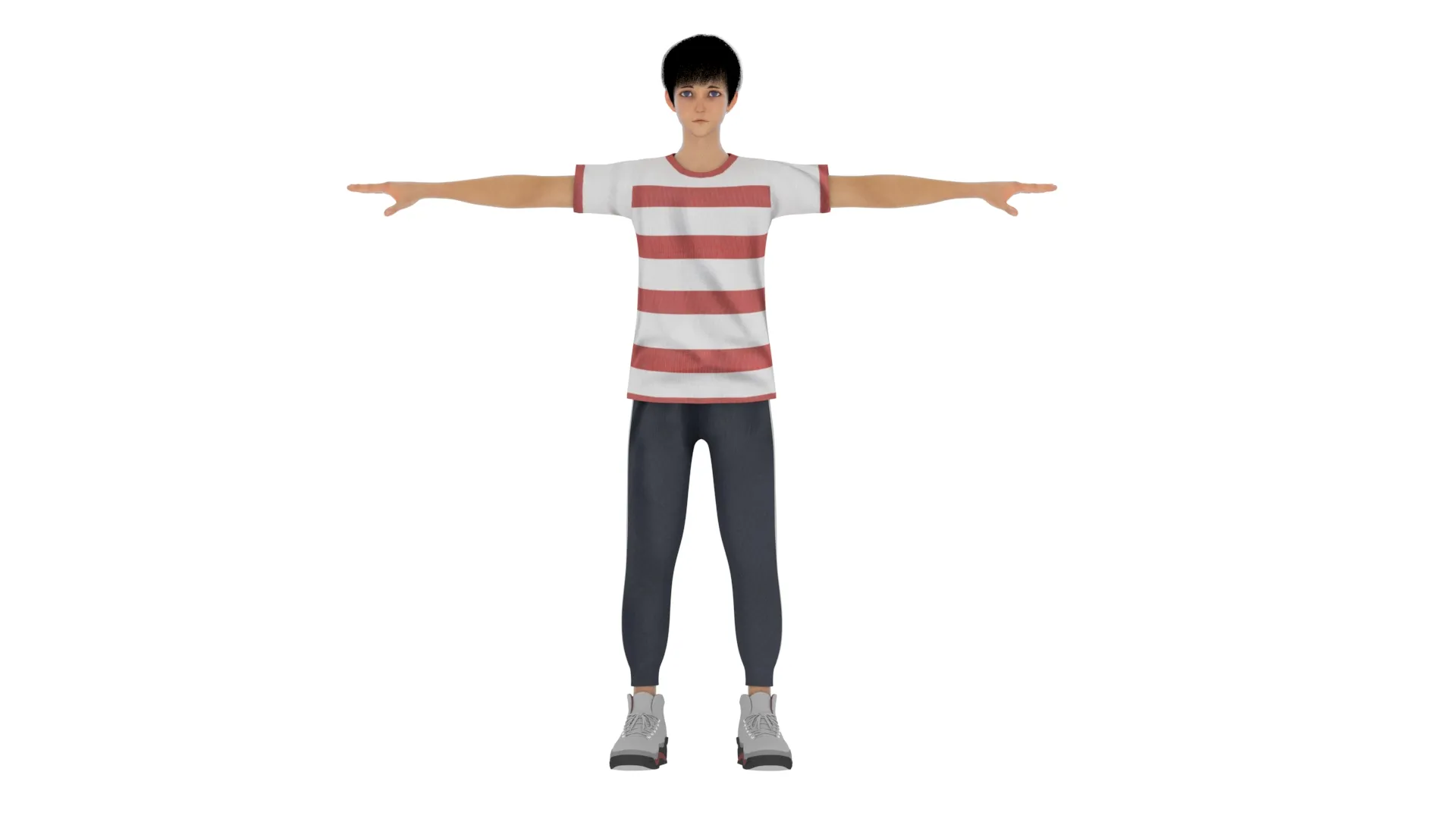 Cartoon boy 3D Model .c4d .max .obj .3ds .fbx .stl .blend 