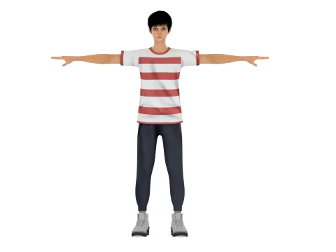 Cartoon boy 3D Model