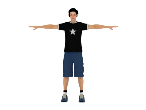 Cartoon boy 3D Model
