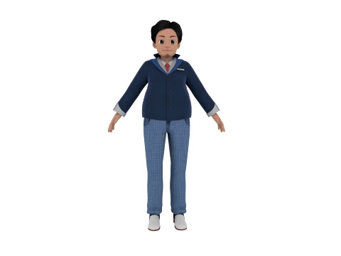 Cartoon Man 3D मॉडल