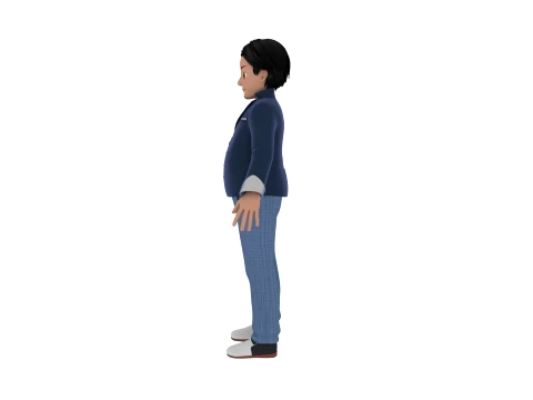 Cartoon Man 3D Model