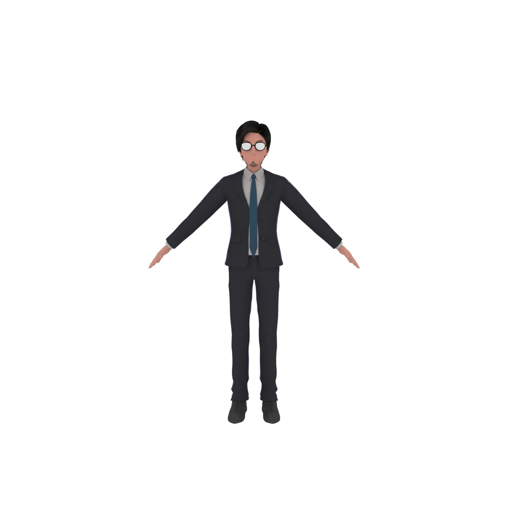 Cartoon man 3D Model .c4d .max .obj .3ds .fbx .stl .blend 
