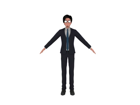 Cartoon man 3D Модель