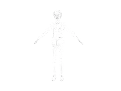 Cartoon man 3D Model