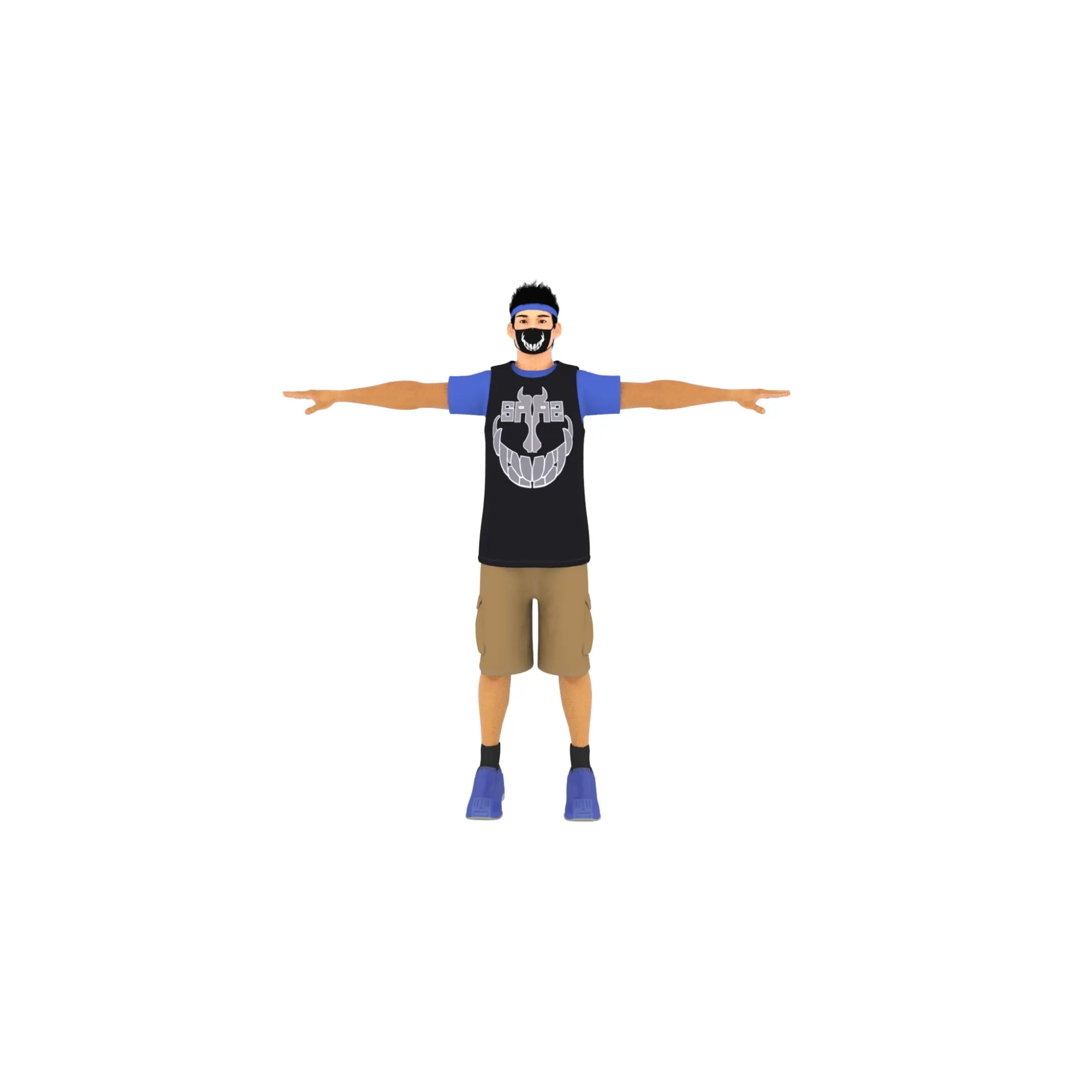 Athlete 3D Model .c4d .max .obj .3ds .fbx .stl .blend 