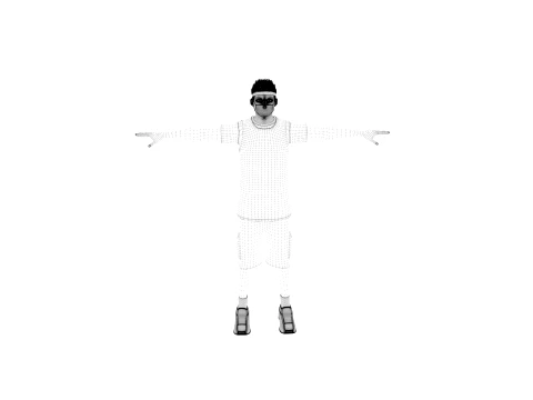 Athlete 3D Model