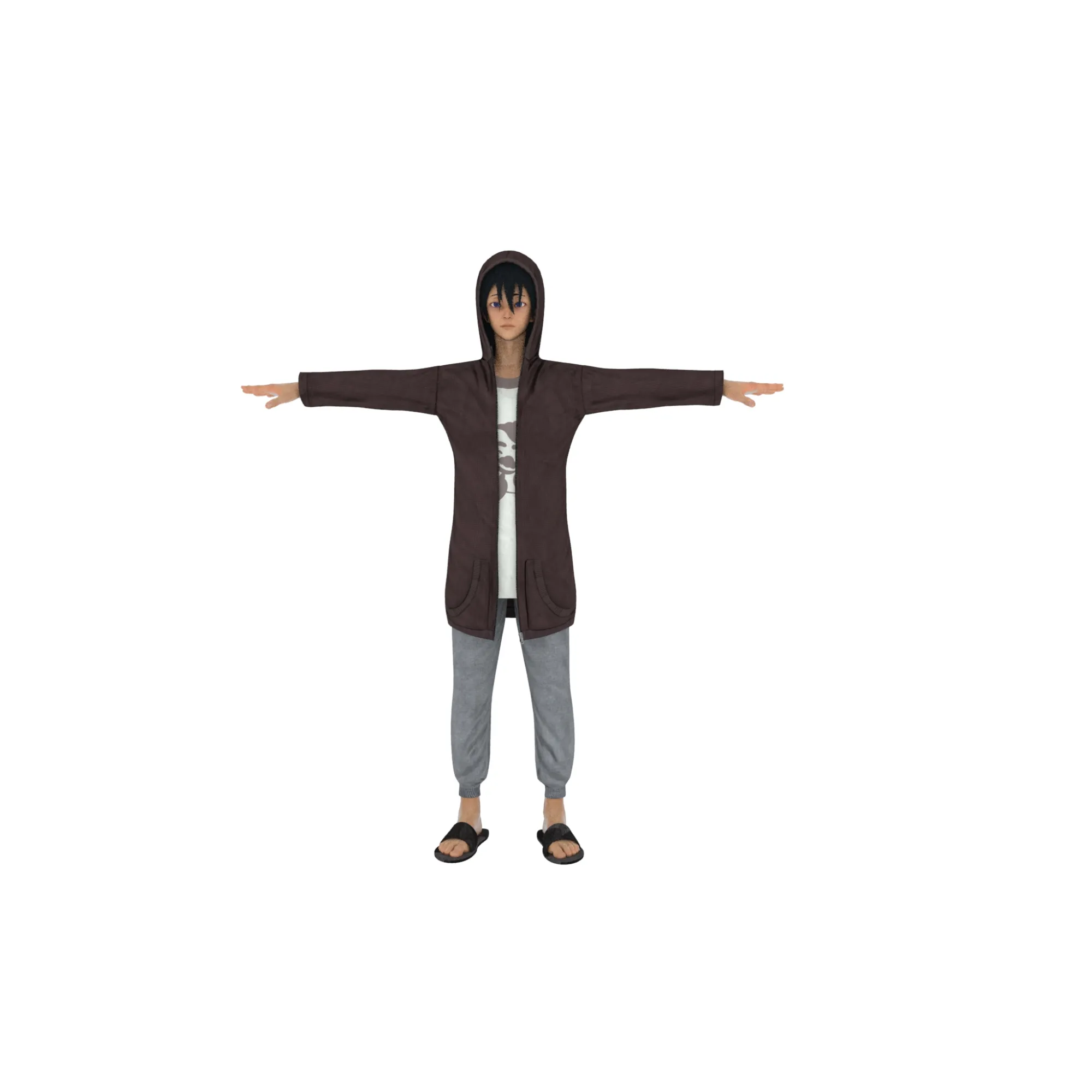 Young people 3D Model .c4d .max .obj .3ds .fbx .stl .blend 
