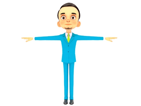 Cartoon man 3D मॉडल