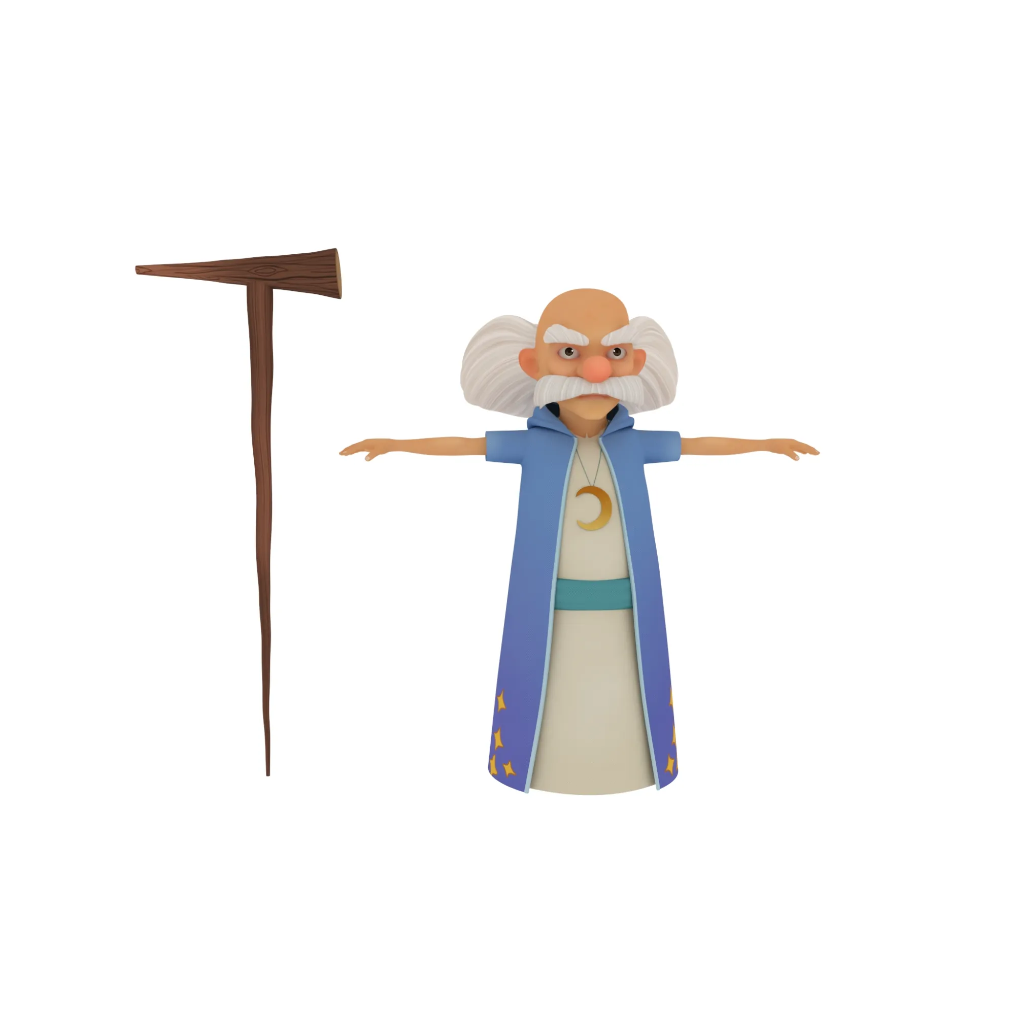 Mage 3D Model .c4d .max .obj .3ds .fbx .stl .blend 