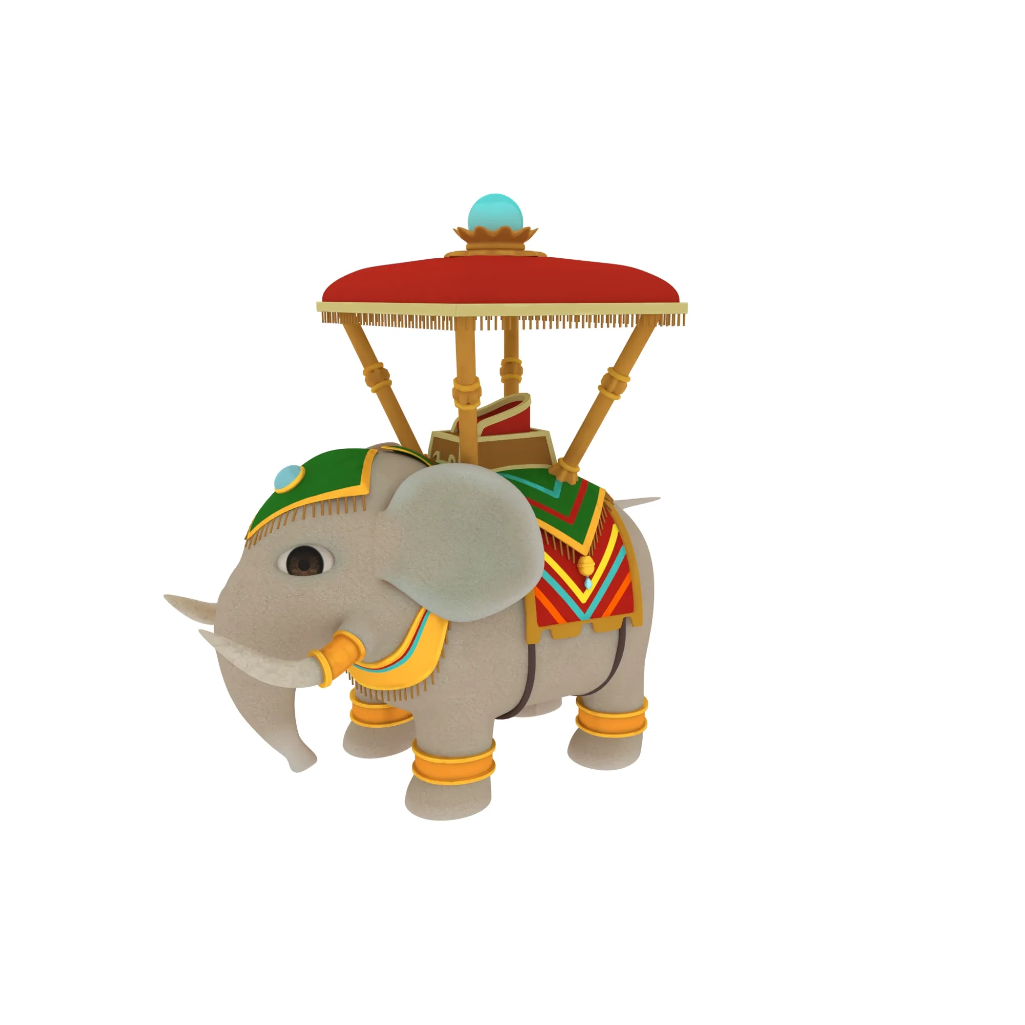 Elephant 3D Model .c4d .max .obj .3ds .fbx .stl .blend 
