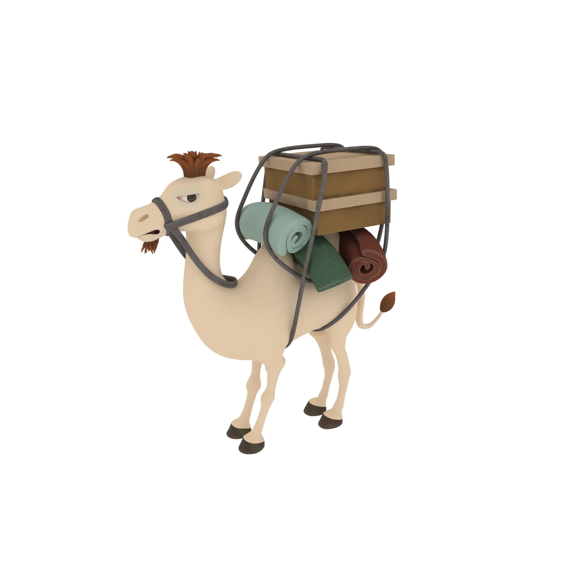 Camel 3D Model .c4d .max .obj .3ds .fbx .stl .blend 