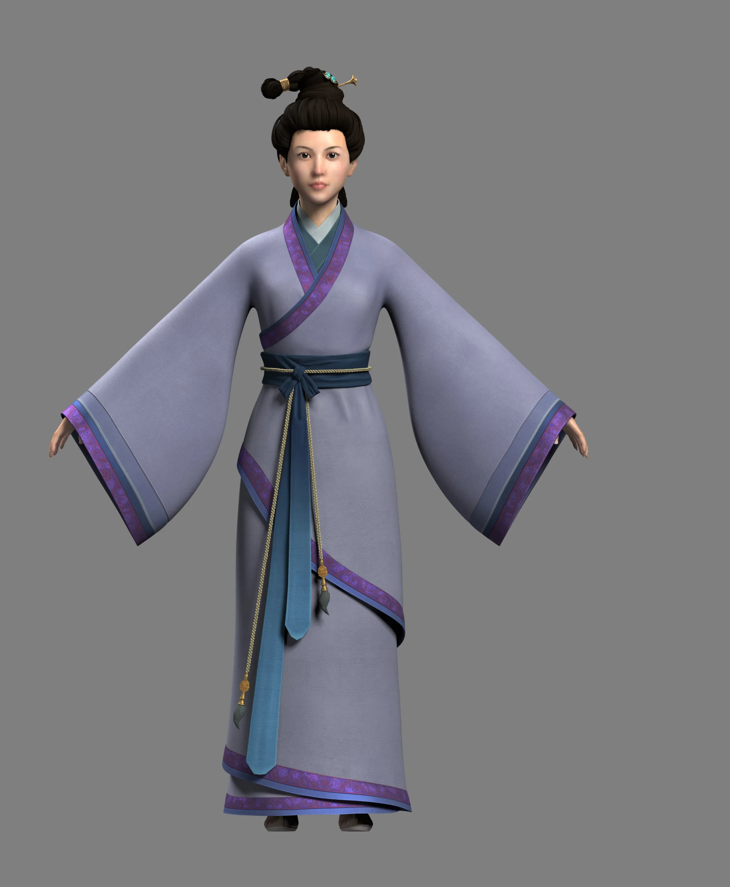 Ancient women 3D Model .c4d .max .obj .3ds .fbx .stl .blend 