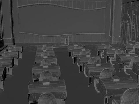 Classroom 3D Model