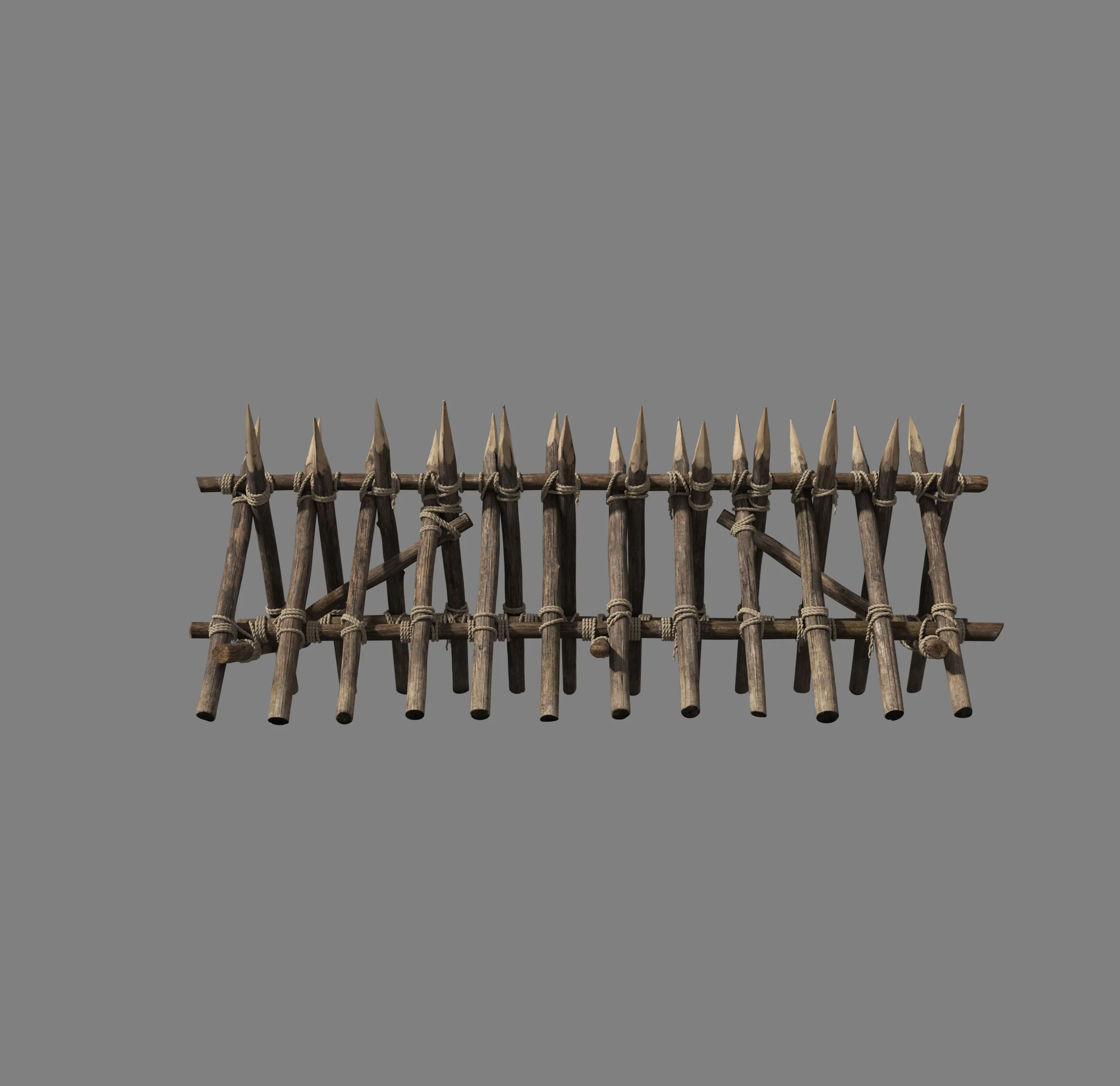 Cheval de frise 3D Model .c4d .max .obj .3ds .fbx .stl .blend 