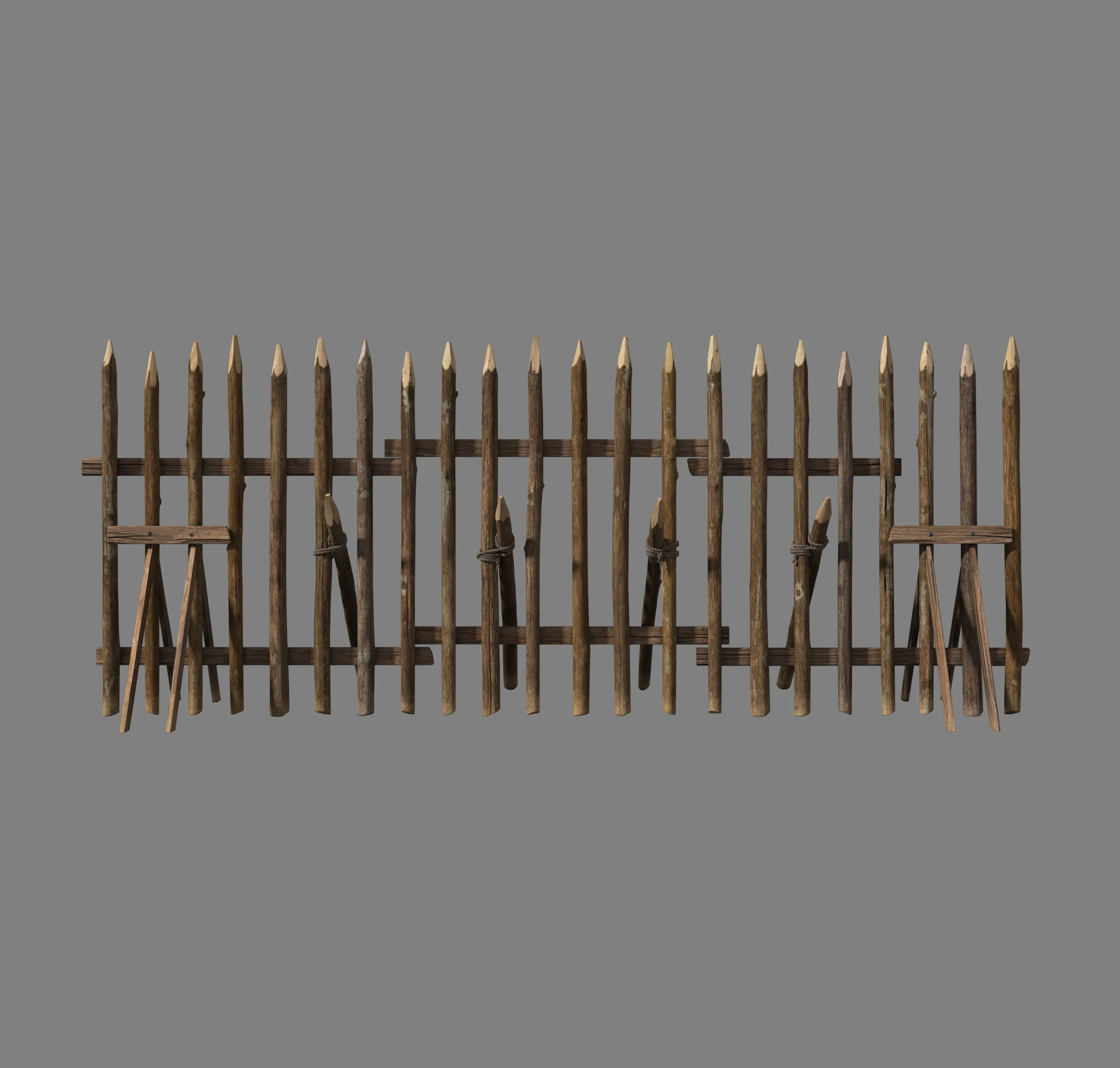 Fence 3D Model .c4d .max .obj .3ds .fbx .stl .blend 