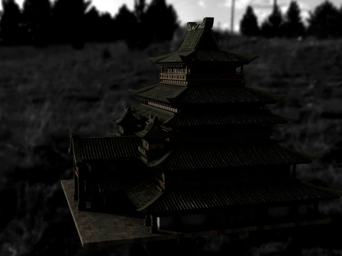 Temple 3D Model