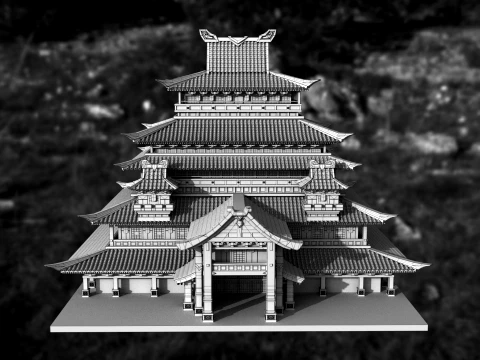 Temple 3D Model