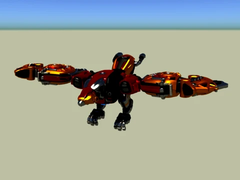 Mechanical eagle 3D Model