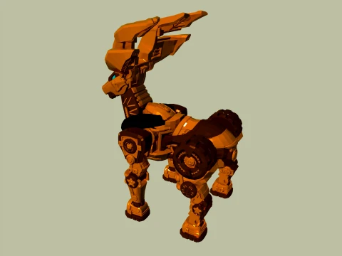 Mechanical deer 3D Model