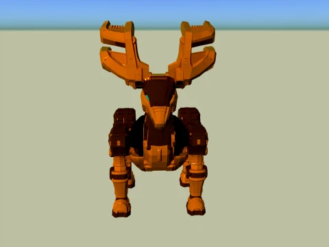 Mechanical deer 3D Model