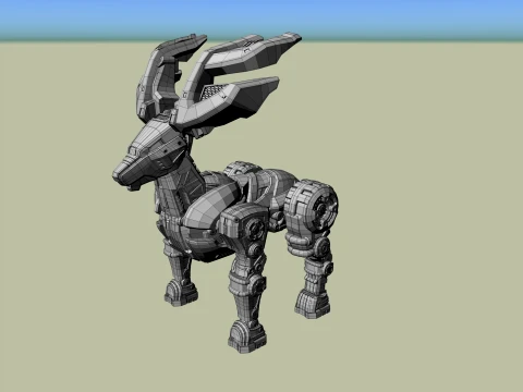 Mechanical deer 3D Model