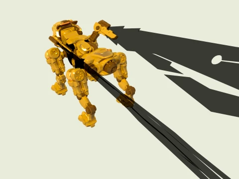 Mechanical lion 3D Model