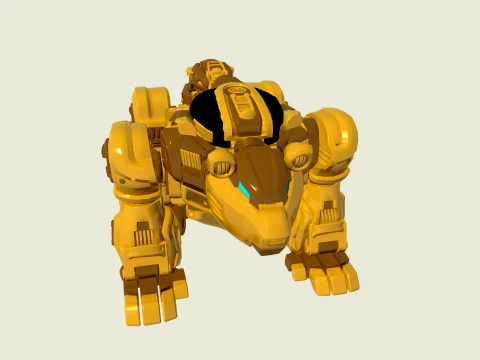 Mechanical bear 3D Model