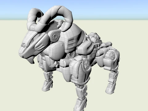 Mechanical Sheep 3D Model