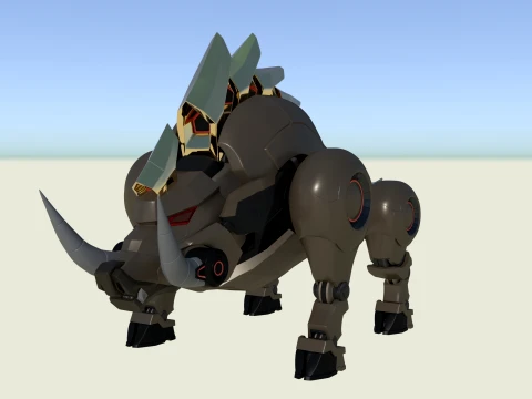 Mechanical Wild Boar 3D Model