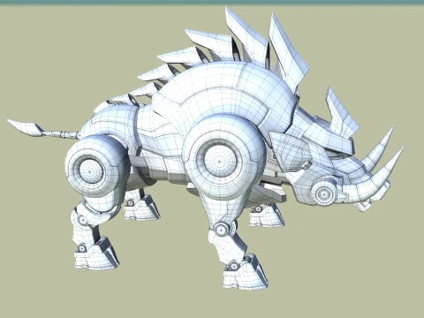 Mechanical Wild Boar 3D Model