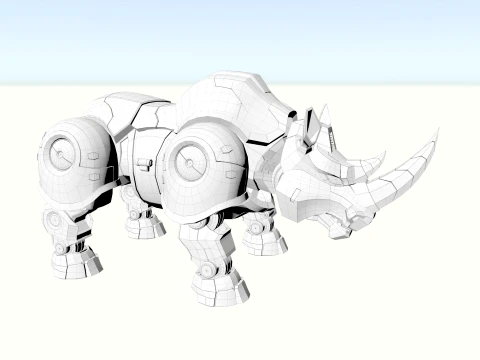 Mechanical Rhino 3D Model