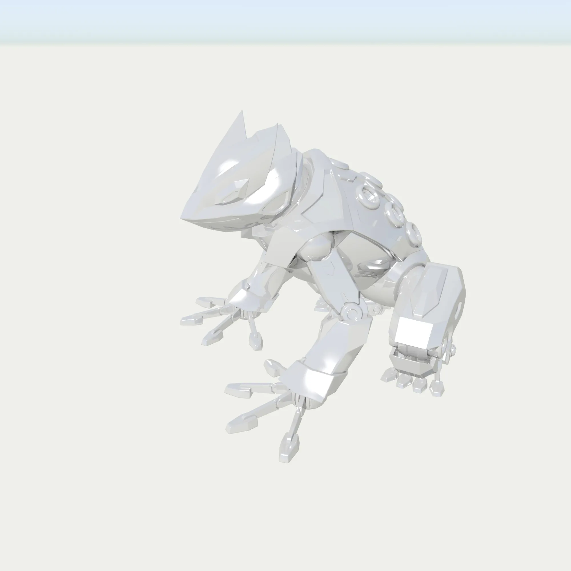 Mechanical Toad 3D Model .c4d .max .obj .3ds .fbx .stl .blend
