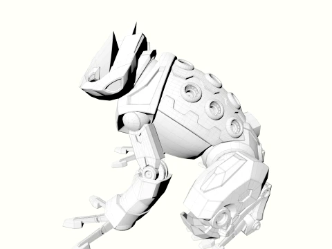 Mechanical Toad 3D Model