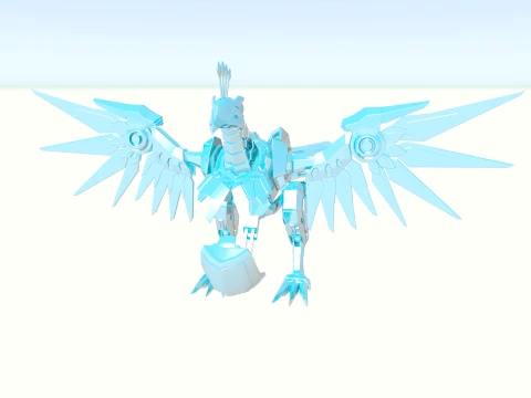 Mechanical peacock 3D Model