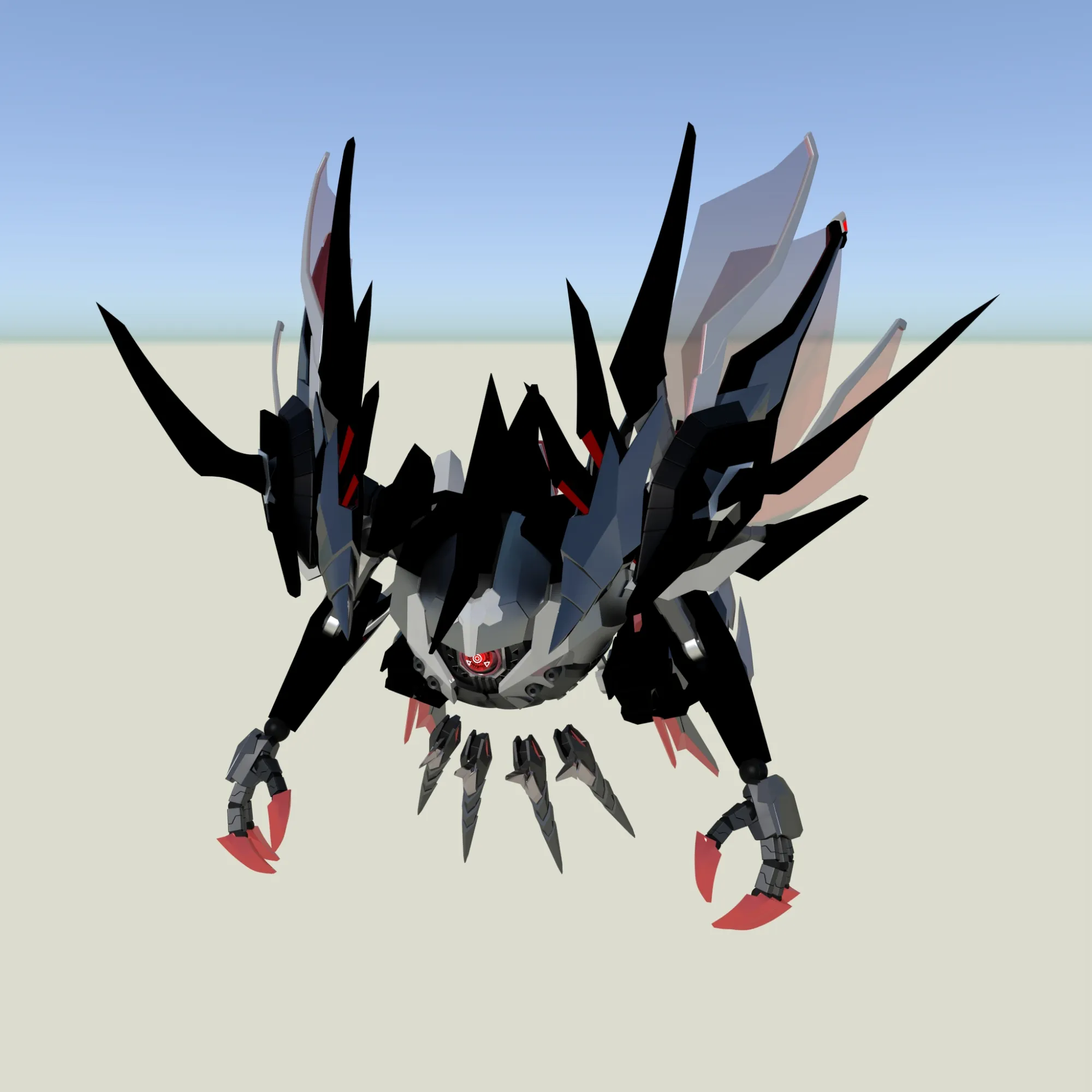 Mech Armor 3D Model .c4d .max .obj .3ds .fbx .stl .blend 
