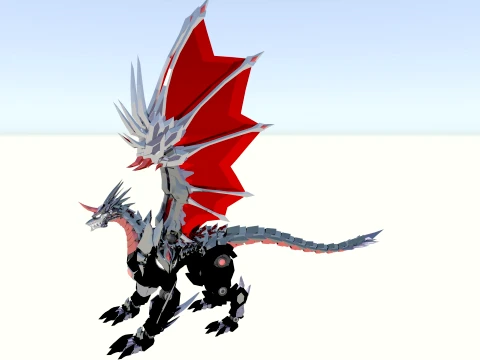 Mechanical Dragon 3D Model
